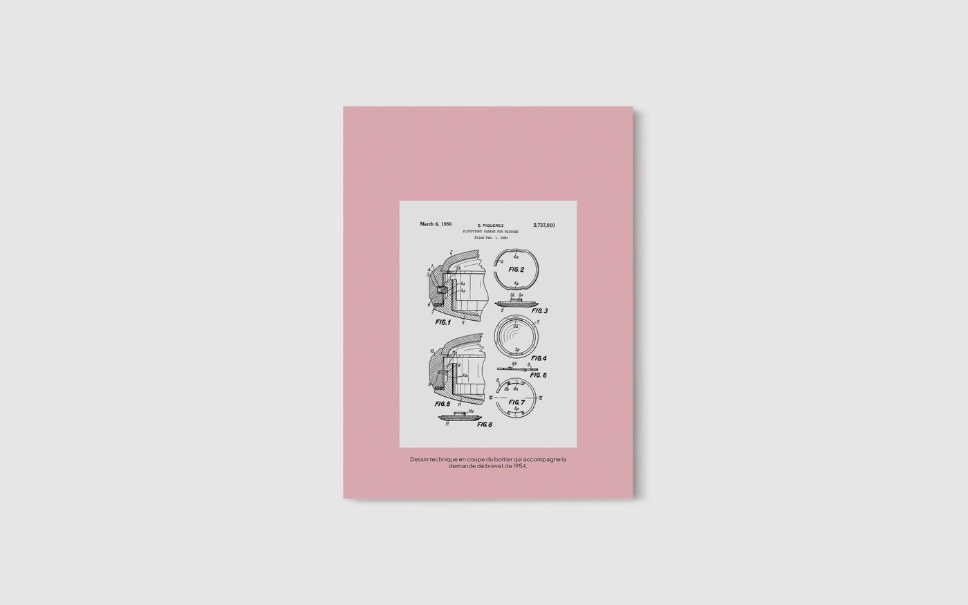 Page du magazine : brevet EPSA reproduit sur fond rose