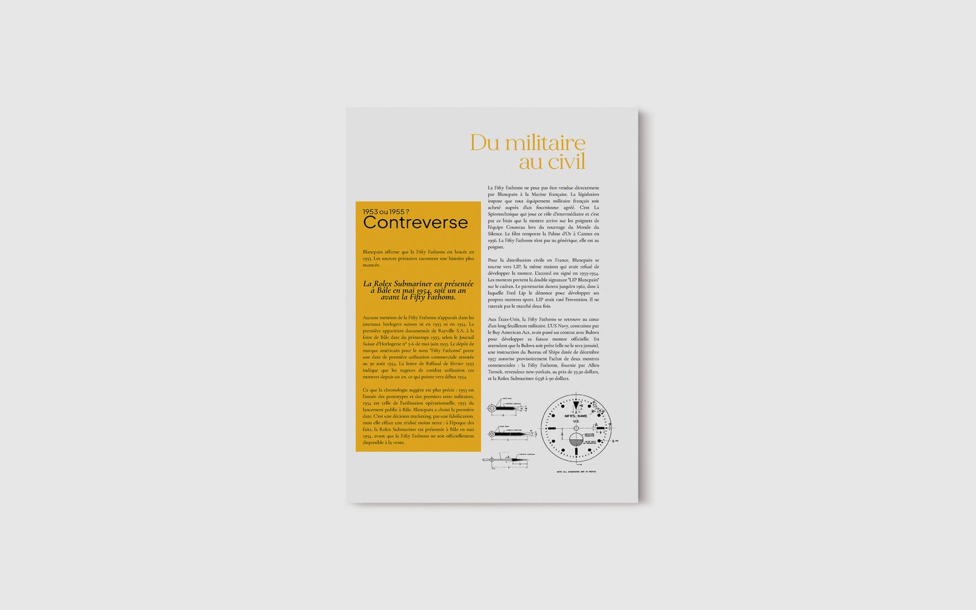 Page du magazine : rubrique Contreverse, du militaire au civil